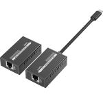 LENKENG USB-C to HDMI Extender Includes both Tx & Rx Units. Supports Resolution up to4K144Hz.Extendup to 60m with Network Cable. USB-C Input & HDMI Output Converter. Plug & Play.