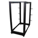 StarTech.com 4POSTRACK25U 25U Open Frame Server Rack - 4 Post Adjustable Depth (56 to 102cm) Network Equipment Rack w/ Casters/ Levelers/ Cable Management