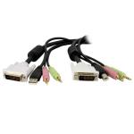 StarTech.com DVID4N1USB6 4-in-1 USB DVI KVM Switch Cable w/ Audio