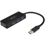 StarTech.com ST4300MINI 4 Port USB 3.0 Hub (SuperSpeed 5Gbps) with Fast Charge  Portable USB 3.1 Gen 1 Type-A Laptop/Desktop Hub - USB Bus Power or Self Powered for High Performance  Mini/Compact
