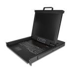 StarTech.com RKCONS1701 Rackmount KVM Console - Single Port VGA KVM with 17" LCD Monitor for Server Rack - Fully Featured Universal 1U LCD KVM Drawer w/Cables & Hardware - USB Support - 50,000 MTBF