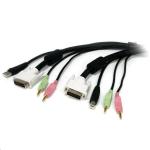 StarTech.com USBDVI4N1A6 4-in-1 USB DVI KVM Cable with Audio - 1.5m