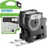 Dymo 2150472  Tape D1 12MMX7M BLK/WHT 2PK