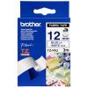 Brother Genuine TZe-FA3 Fabric Tape Cassette Blue on White, 12mm wide, 3m long for PT-D410, PTD610BT,PTD210,PT-D400, PTD600,PT-P910BT,PT-H110, PT-P300BT
