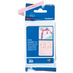 Brother TZeRE34 PTouch Gold on Pink Ribbon Tape 12mm x 4 - 12 mm x 4 m