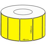 CRS TD10048RLTC1ACRMY Thermal direct Yellow TD 100mm x 48mm Self-adhesive Removable 750 Labels per roll 25.4 mm Core diameter