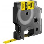 Dymo Rhino Heat Shrink Tubing Black on Yellow 9mm