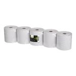 Okin ITR80X80 White Thermal Roll 80x80mm, 59gsm BPA-Free thermal paper Pack of 5 Compatible with EFTPOS machines, cash registers, and calculatorsLong roll length of 57.7m