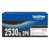 Brother TN2530XL2PK Toner Cartridge - Black - 2-Pack High Yield 3000 Pages x2 - for Brother HLL2400DW / DCPL2640DW / HLL2865DW / MFCL2820DW Printer
