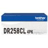 Brother DR258CL Drum Unit - 4 Pack Up to 30,000 Pages at 3 Pages Per Job - for Brother HLL3240CDW / HLL8240CDW / DCPL3560CDW / MFCL3755CDW / MFCL3760CDW / MFCL8390CDW