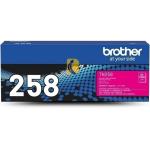 Brother TN258M Toner Cartridge - Magenta 1000 Pages - for Brother MFCL3755CDW / HLL3240CDW / DCPL3560CDW / HLL8240CDW / MFCL3760CDW / MFCL8390CDW Printer