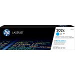 HP 202X Toner Cartridge - Cyan High Yield - 2500 Pages - for HP Colour LaserJet Pro M254dw / M254nw / MFP M280nw / MFP M281fdn / MFP M281fdw Printer