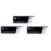 HP 206A Toner Commercial - Black - 3 Pack 1350 Pages - for HP Colour LaserJet Pro MFP M282nw / MFP M283fdn / MFP M283fdw Printer