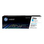 HP 206A Toner Cartridge - Cyan 1250 Pages - for HP Colour LaserJet Pro MFP M282nw / MFP M283fdn / MFP M283fdw Printer