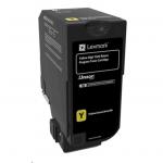 Lexmark Return Program Toner Cartridge - Yellow High Yield - for CX725