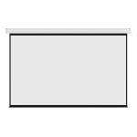 Bracom PSAX100D 16:10 ratio projector screen, 100 inch (View Size 2150x1350mm) with Matte White fabric & flexible mounting brackets for wall or ceiling mount installation - Electric