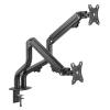 LUMI BT-DTM71-C024N Dual Monitor Pipe-Shaped Counterbalance Spring-Assisted Monitor Arm