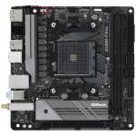 ASRock B550M-ITX/ac ITX Motherboard For AMD Ryzen 3rd Gen 5000 Series Socket AM4 - AMD B550 Chipset - PCIe 4.0 - 1x M.2 - 1x Internal USB 2.0 Header - 1x Internal USB 3.2 Header - 1x GbE Lan - Wifi AC+BT