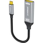 mbeat Tough Link 8K USB-C to DP Adapter - Space Grey
