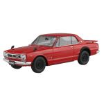 Aoshima 3-6591  1/24 SKYLINE HT 2000 GT-R 1970 RED