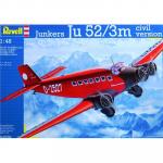 Revell - 1/48 - Junkers Ju 52/3M Civil Version
