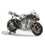 Tamiya Motorcycle Series No.128 - 1/12 - Yamaha YZR-M1 2009 Fiat Yamaha Yeam - Full View Version
