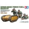 Tamiya Military Miniature Series No.357 - 1/35 - German Assault Pioneer Team & Goliath Set Tamiya Military Miniature Series No.357 - 1/35 - German Assault Pioneer Team & Goliath Set