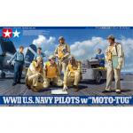 Tamiya Aircraft Series No.107 - 1/48 - WWII U.S. Navy Pilots with Moto-Tug