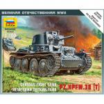 Zvezda - 1/100 - German Light Tank -Pz.Kpfw. 38(t)