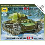 Zvezda - 1/100 - Soviet Heavy Tank - KV-1
