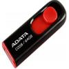 ADATA C008 Retractable Flash Drive - 64GB - Black / Red USB 2.0