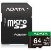 ADATA Speed Plus microSDXC Card with Adapter - 64GB UHS-I - U3 - A2 - V30 , Read up to 160MB/s, Write up to 140MB/s