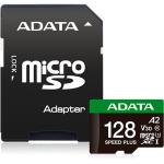 ADATA Speed Plus microSDXC Card with Adapter - 128GB UHS-I U3 A2 V30, Read Upto 180MB/s, Write Upto160MB/s