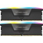 Corsair VENGEANCE RGB 32GB DDR5 6000MT/s Desktop RAM Kit for Intel XMP - Black Heatspreader 2x16GB DIMM, CL 40