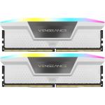 Corsair VENGEANCE RGB for Intel XMP & AMD EXPO 32GB DDR5 WHITE Desktop UDIMM RAM Kit 2x 16GB - 6400MHz - 36-48-48-104 - CL36 - 1.35V
