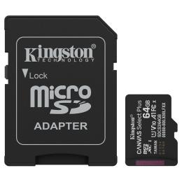 Kingston Canvas Select Plus G3 microSDXC Memory Card - 64GB Includes SD Adapter - UHS-I - Class 10, Read up to 100MB/s