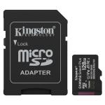 Kingston Canvas Select Plus G3 microSDHC Memory Card - 128GB Includes SD Adapter - Class 10 - UHS-I, Read up to 150MB/s