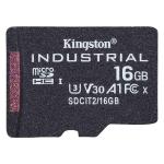Kingston Industrial microSDHC Memory Card - 16GB UHS-I - U3 - V30 - A1 - Read up to 100MB/s - Write up to 80MB/s - Designed and Tested to be Durable in Extreme Temperatures