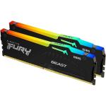 Kingston FURY Beast 64GB DDR5 Desktop RAM Kit for Intel XMP 2 x 32GB DDR5 6000MT/S CL30