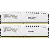 Kingston FURY Beast 32GB (2x 16GB) DDR5 6000MT/s CL30 WHITE Desktop Ram Kit 30-36-36 1.4v