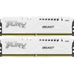 Kingston FURY Beast 32GB (2x 16GB) DDR5 6000MT/s CL30 WHITE Desktop Ram Kit 30-36-36 1.4v