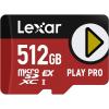 Lexar PLAY PRO 512GB SD Express microSDXC Memory Card Read up to 900MB/s - Write up to 600MB/s
