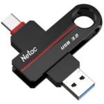 Netac US18 USB3.2 Type-A + Type-C Dual Flash Drive 256GB UFD