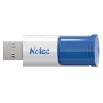 Netac U182 USB Flash Drive - 32GB - Blue / White USB 3.0 - Retractable