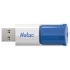 Netac U182 USB Flash Drive - 64GB - Blue / White USB 3.0 - Retractable