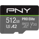 PNY 512GB Pro Elite U3/A2/V30 Micro SD Card