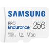 Samsung Pro Endurance microSDXC Memory Card - 256GB Includes Adapter - Read up to 100MB/s Read - Write up to 40MB/s - Perfect Fit for Surveillance (IP / Home / Network) Cam / Dash Cam / Body Cam / Other Always-on Applications