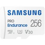 Samsung Pro Endurance microSDXC Memory Card - 256GB Includes Adapter - Read up to 100MB/s Read - Write up to 40MB/s - Perfect Fit for Surveillance (IP / Home / Network) Cam / Dash Cam / Body Cam / Other Always-on Applications