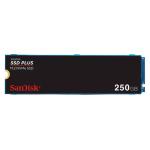 SanDisk Plus 250GB NVME SSD PCIE GEN3M - 22280-S3-MSR 2400MB/SSW1500MB/S 3Y