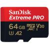 SanDisk Mobile Extreme Pro microSDXC Memory Card - 64GB UHS-3 - Class 10 - Read up to 200MB/s - Write up to 90MB/s - Get Faster App Performance - Great for Capturing 4K UHD Videos - Ideal for Action Cameras / Drones / Smartphones